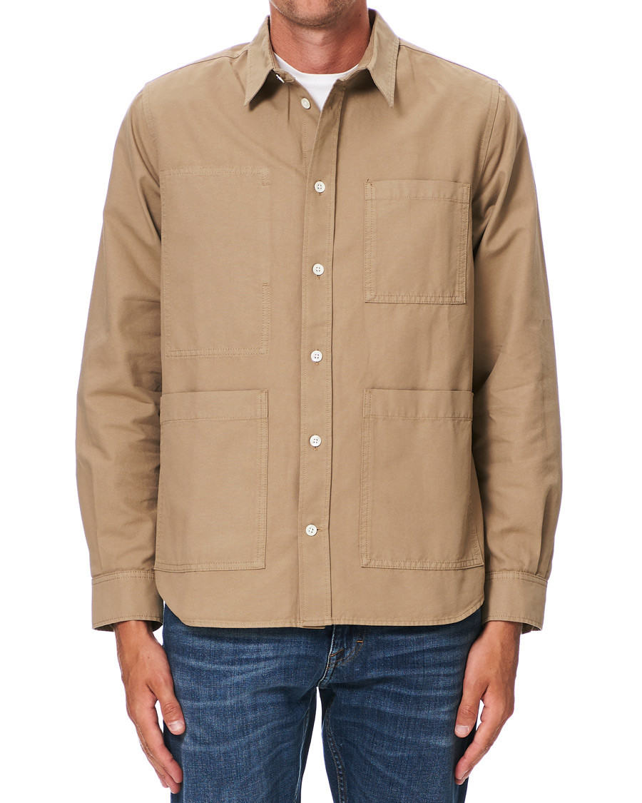 Herr | Skjortor | Norse Projects | Thorsten Canvas Overshirt Utility Khaki