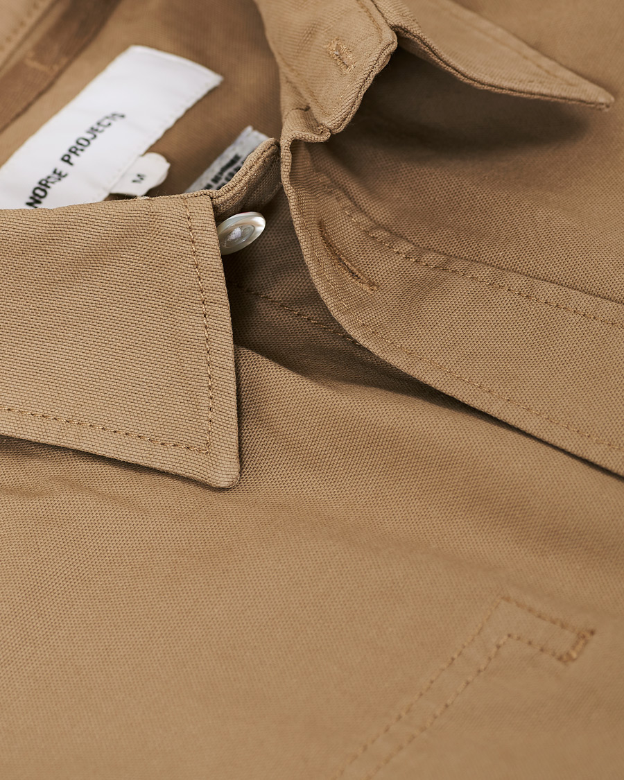 Herr | Skjortor | Norse Projects | Thorsten Canvas Overshirt Utility Khaki