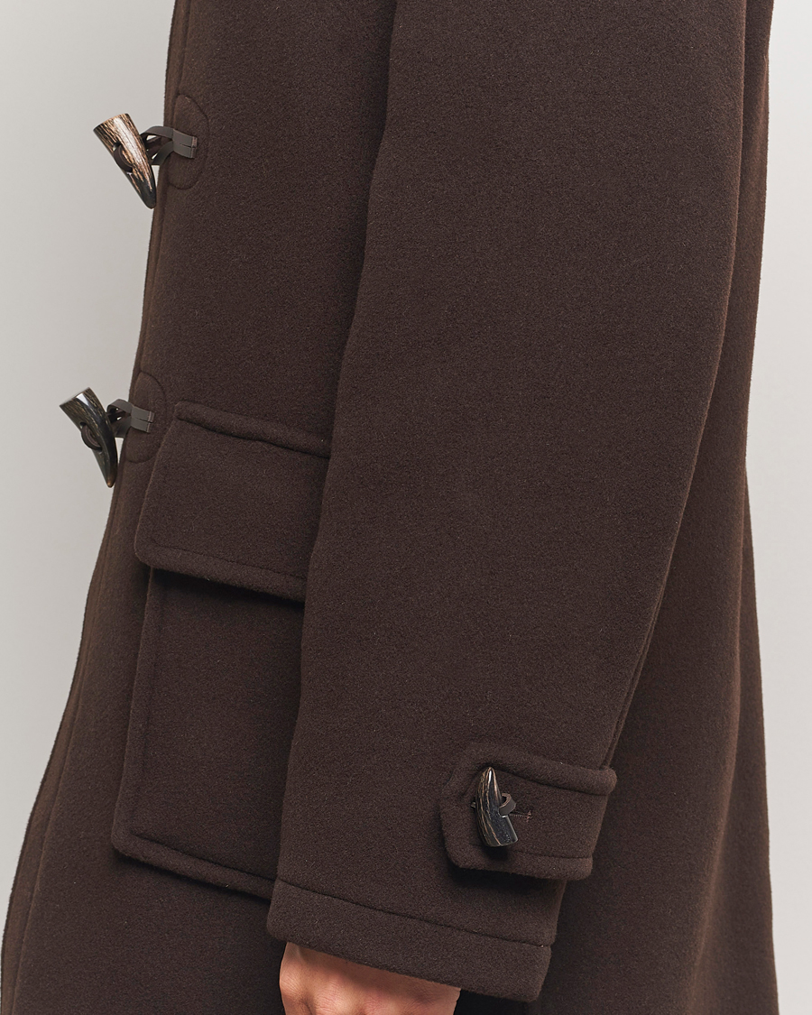 Herr | Jackor | Gloverall | Morris Duffle Coat Brown/Tartan
