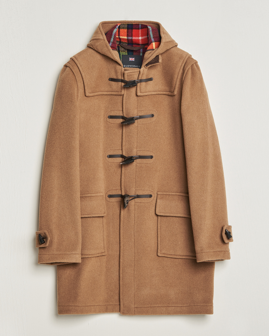 Herr | Jackor | Gloverall | Morris Duffle Coat Camel/Buchanan