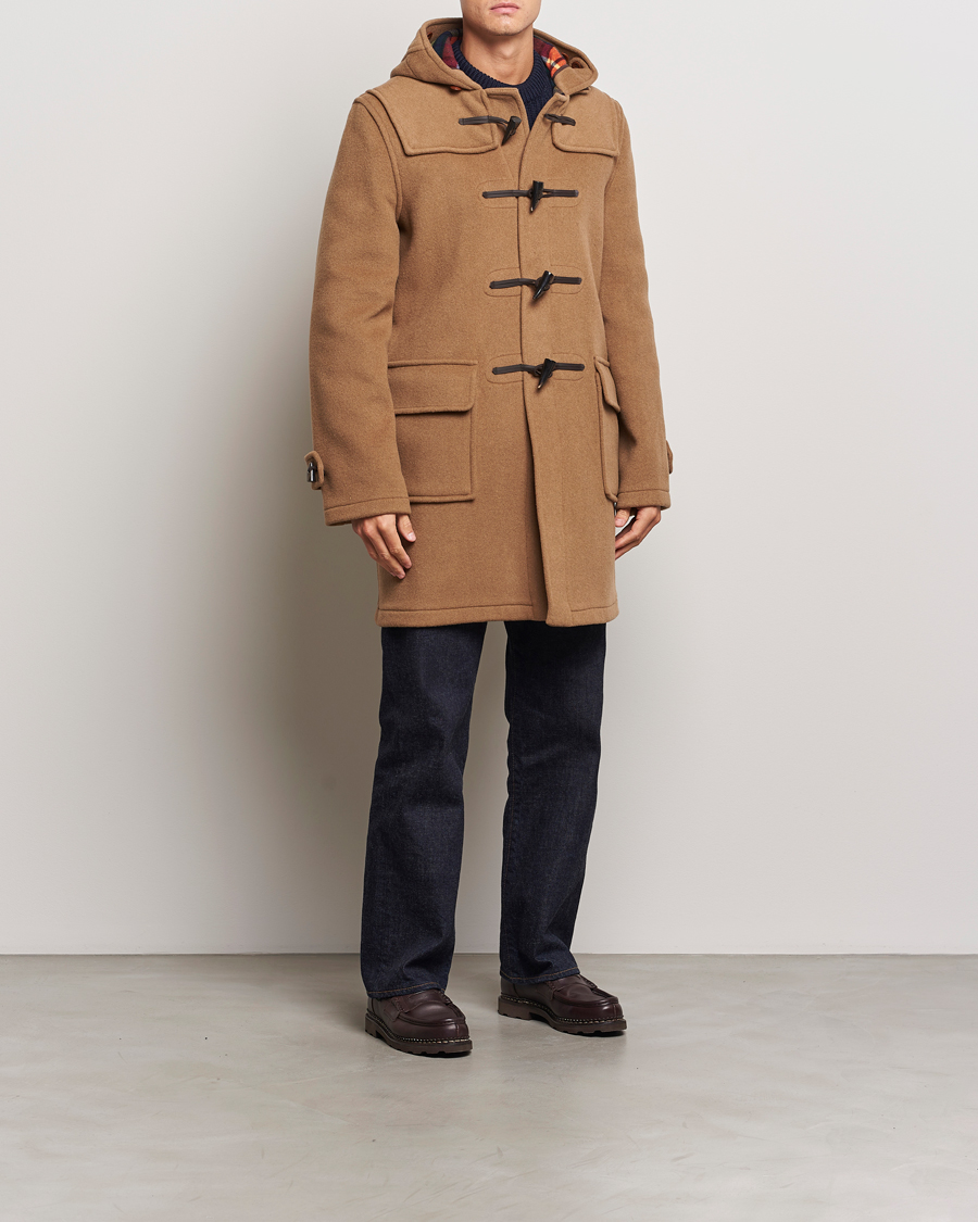Herr | Jackor | Gloverall | Morris Duffle Coat Camel/Buchanan