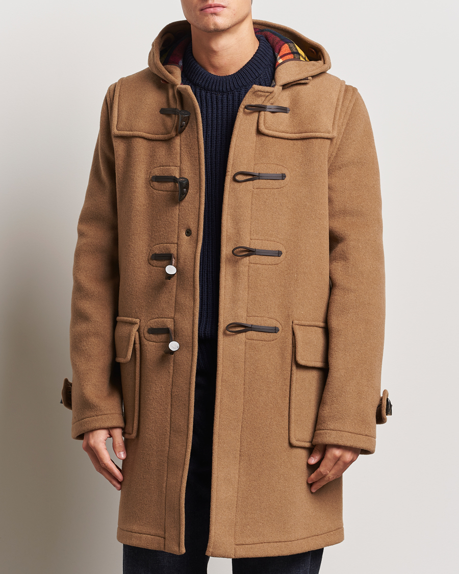 Herr | Jackor | Gloverall | Morris Duffle Coat Camel/Buchanan