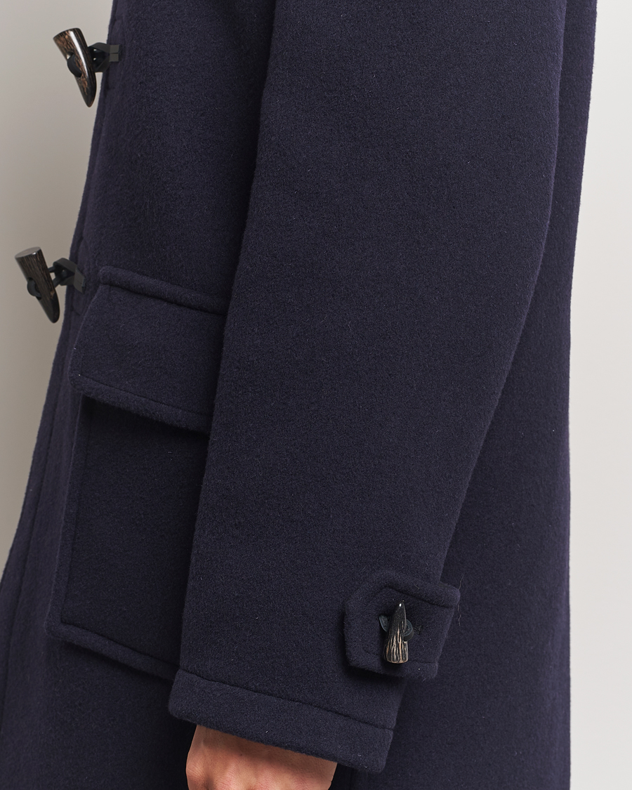 Herr | Jackor | Gloverall | Morris Duffle Coat Navy/Dress Gordon