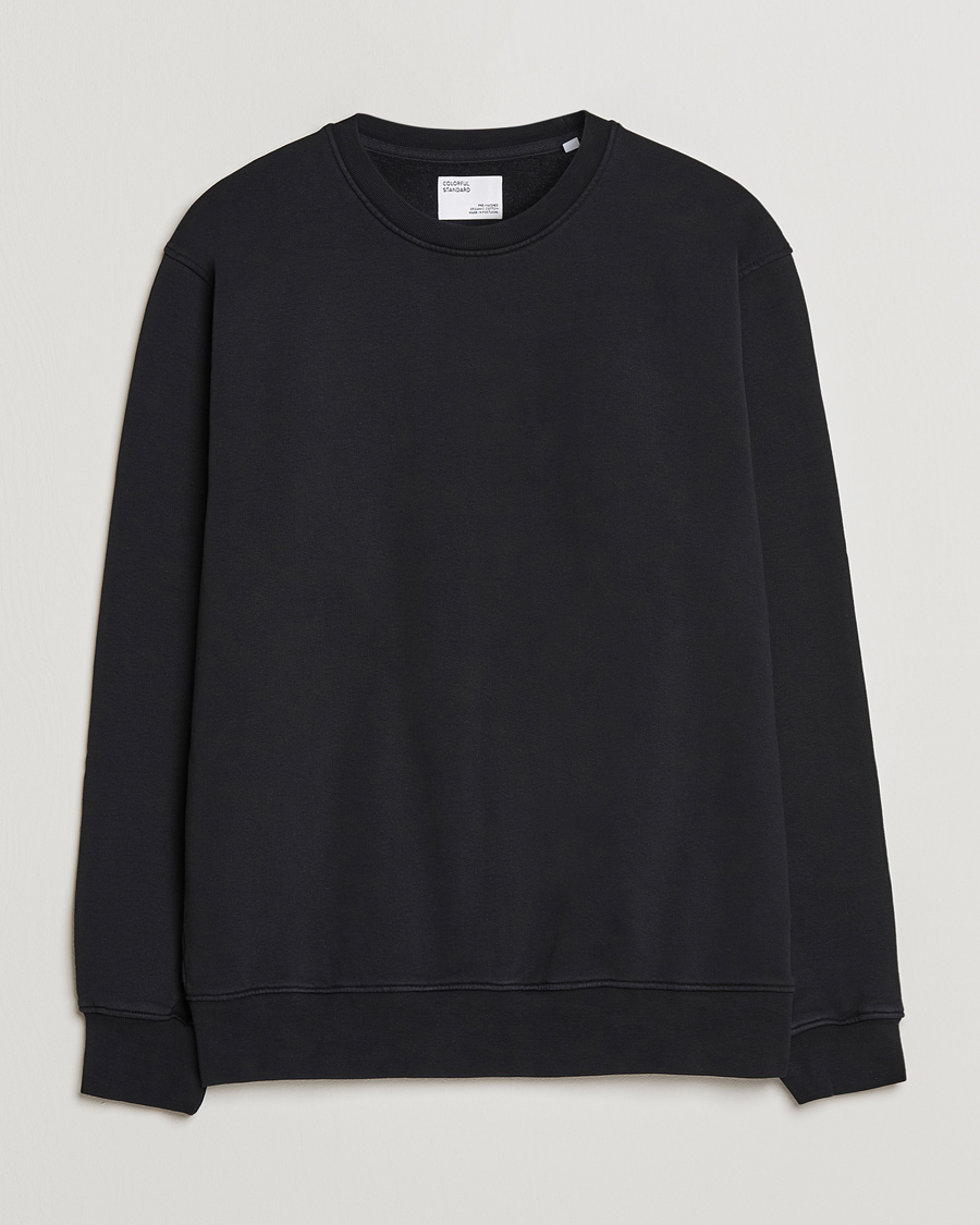 Herr | | Colorful Standard | Classic Organic Crew Neck Sweat Deep Black