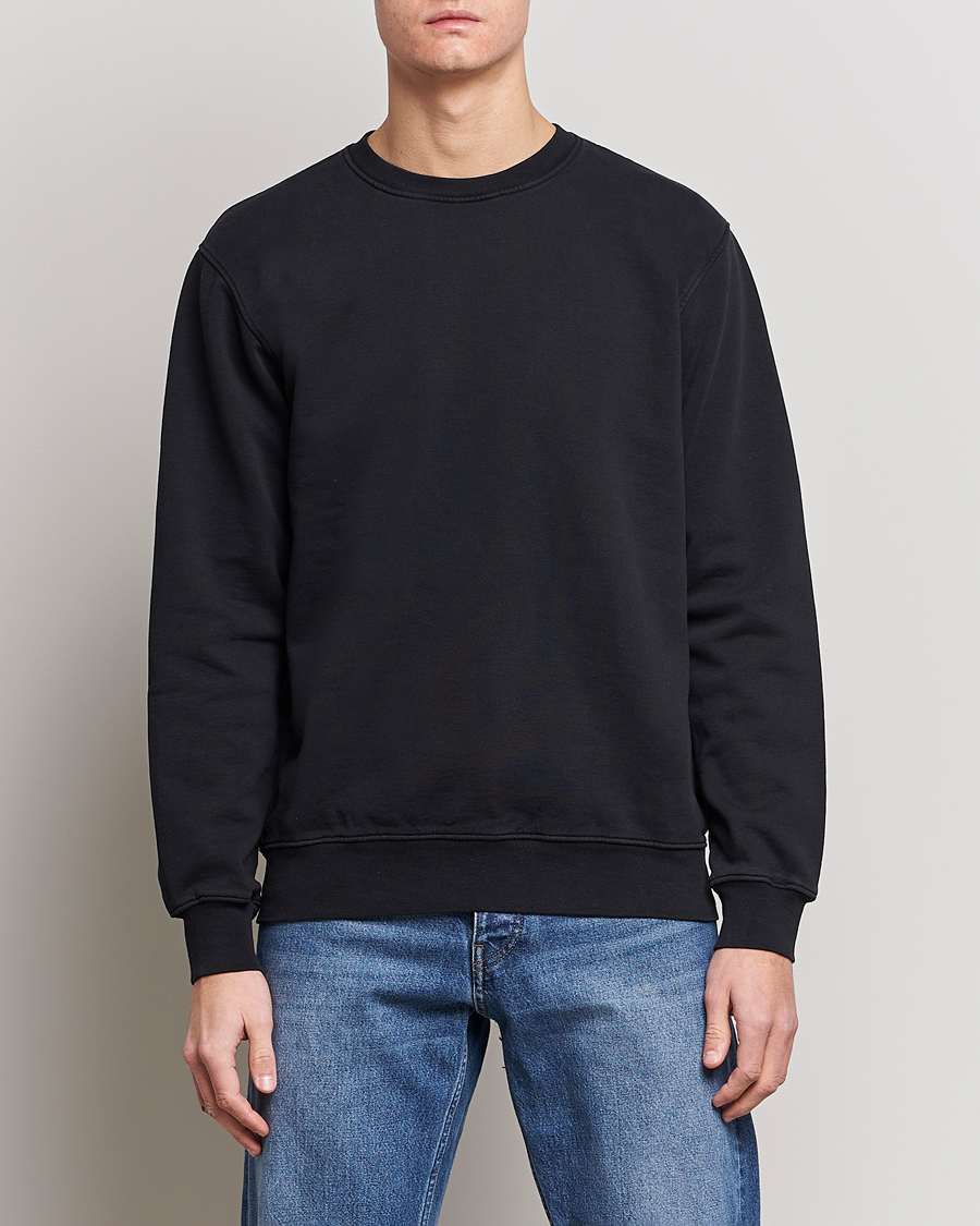 Herr | Tröjor | Colorful Standard | Classic Organic Crew Neck Sweat Deep Black