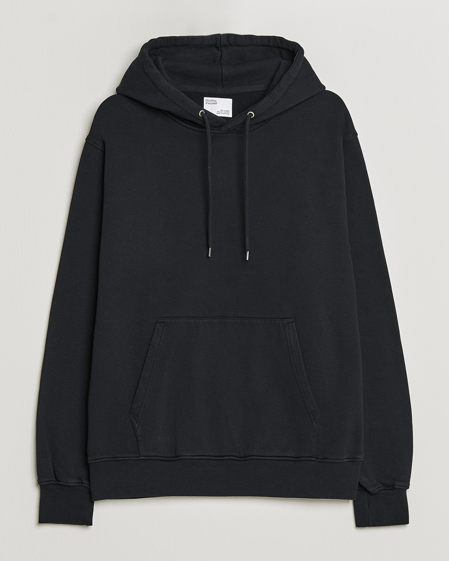 Herr | Tröjor | Colorful Standard | Classic Organic Hood Deep Black
