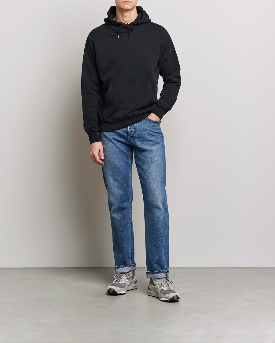 Herr | Tröjor | Colorful Standard | Classic Organic Hood Deep Black