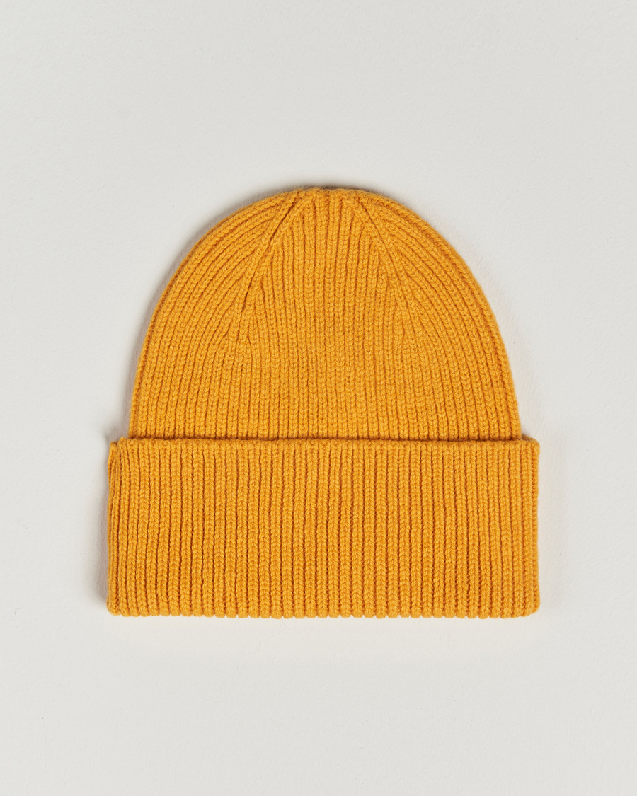 Herr | Mössor | Colorful Standard | Merino Wool Beanie Burned Yellow