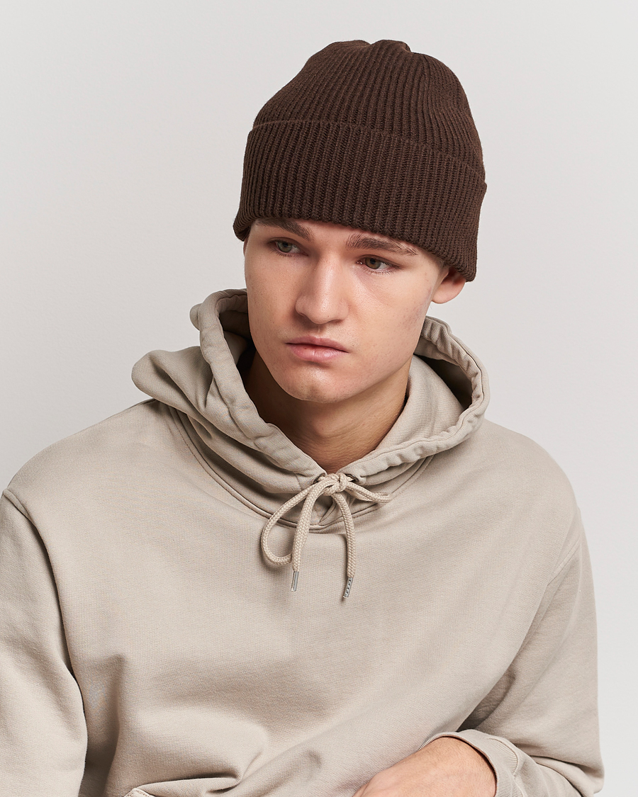 Herr | Mössor | Colorful Standard | Merino Wool Beanie Coffee Brown