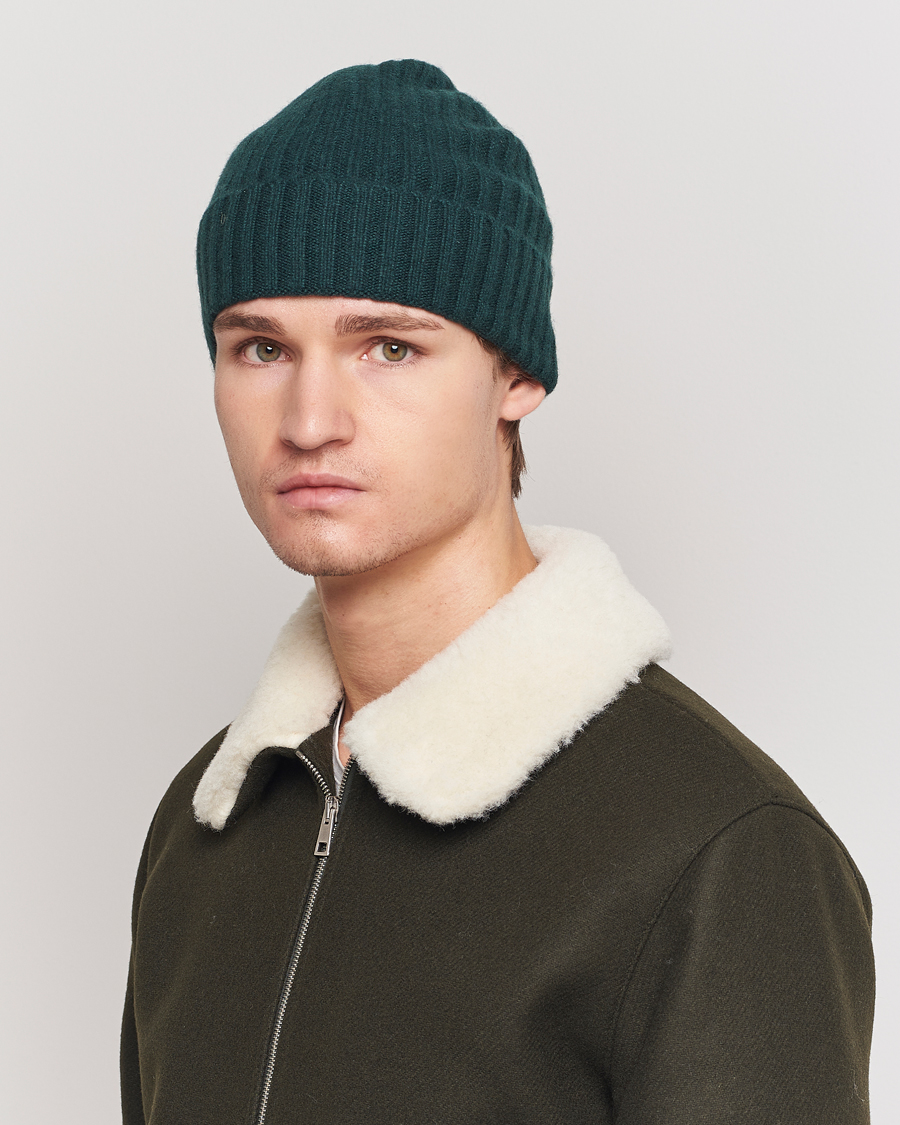 Herr | Värmande accessoarer | Colorful Standard | Merino Wool Beanie Emerald Green