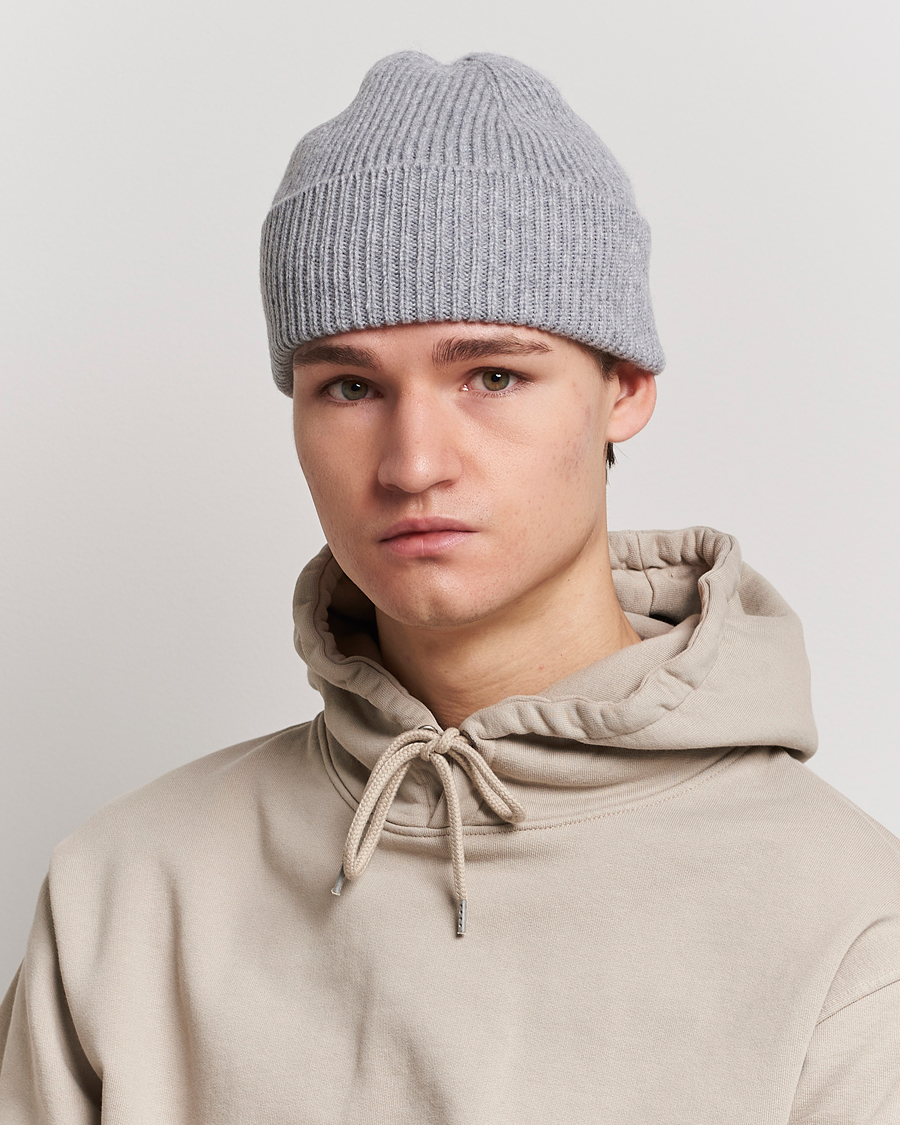 Herre | Huer | Colorful Standard | Merino Wool Beanie Heather Grey