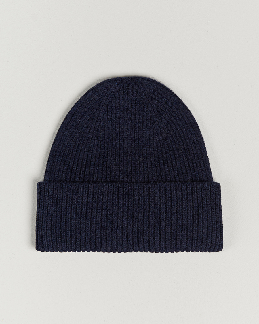 Herr | Mössor | Colorful Standard | Merino Wool Beanie Navy Blue