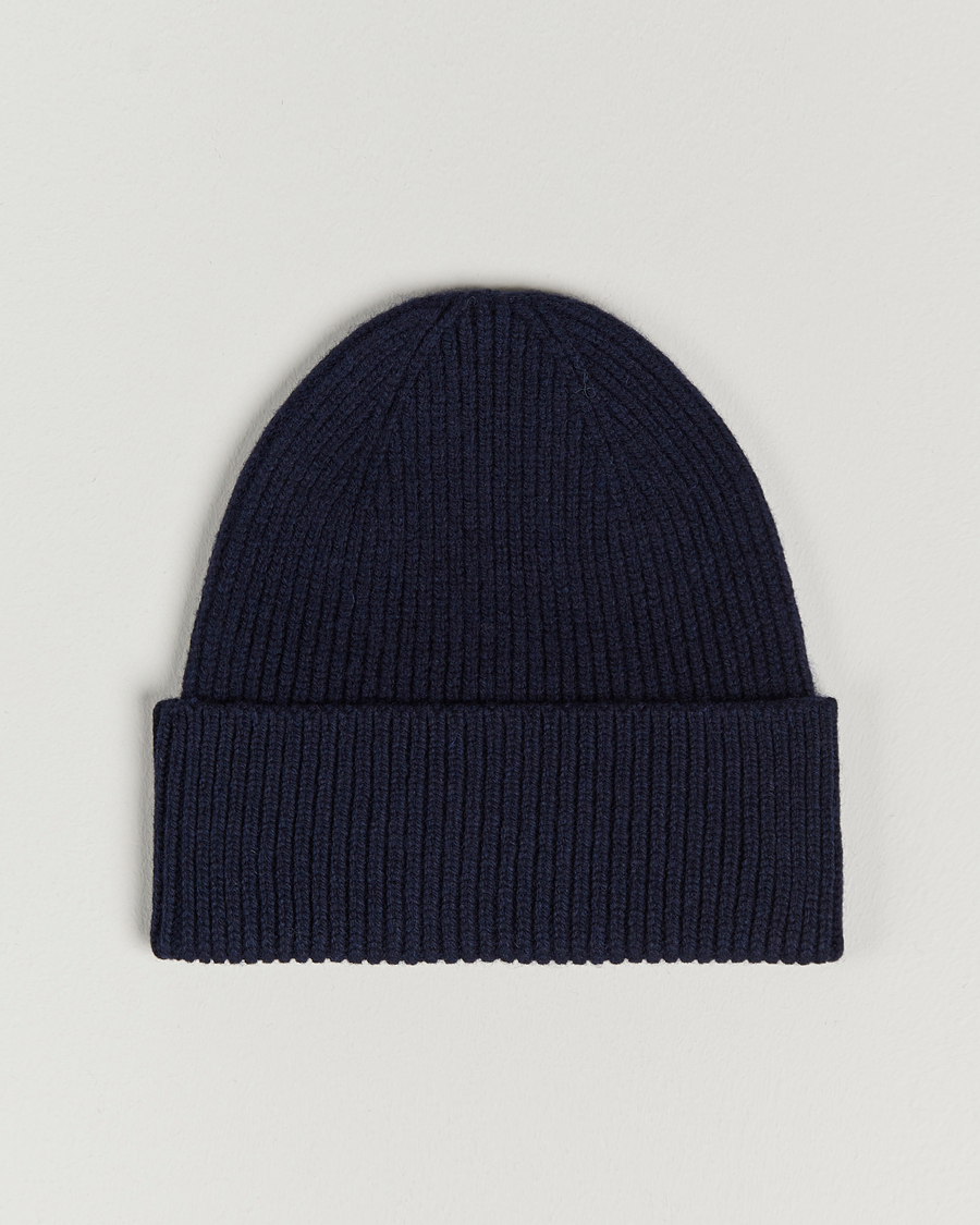 Herr | Mössor | Colorful Standard | Merino Wool Beanie Navy Blue