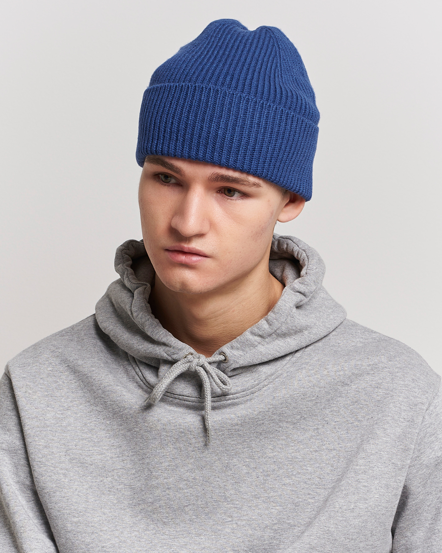 Herr | Colorful Standard Merino Wool Beanie Royal Blue | Colorful Standard | Merino Wool Beanie Royal Blue