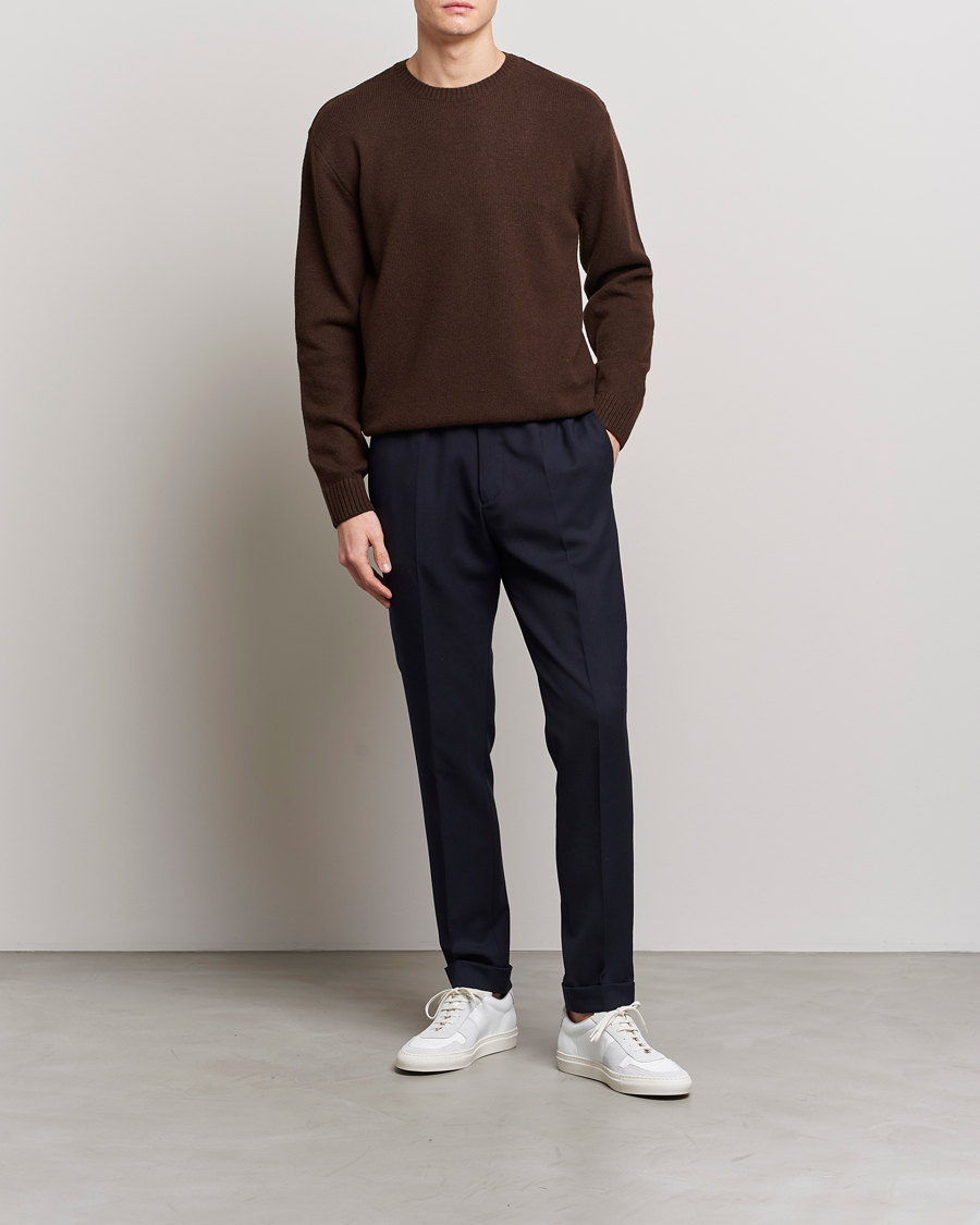 Herr | Tröjor | Colorful Standard | Classic Merino Wool Crew Neck Coffee Brown