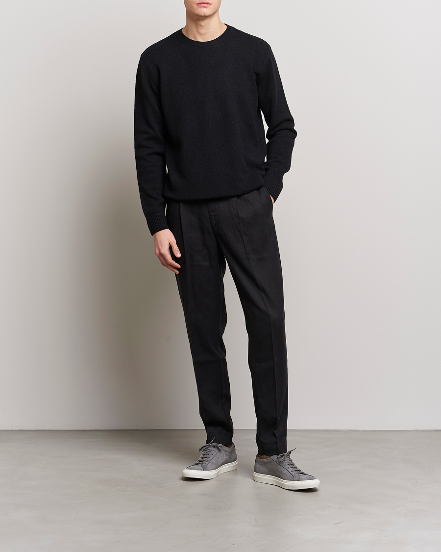 Herr | Tröjor | Colorful Standard | Classic Merino Wool Crew Neck Deep Black