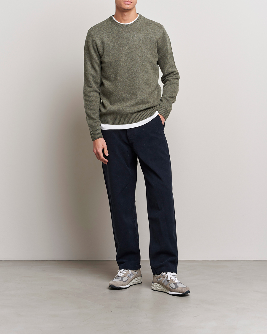 Herr | Tröjor | Colorful Standard | Classic Merino Wool Crew Neck Dusty Olive