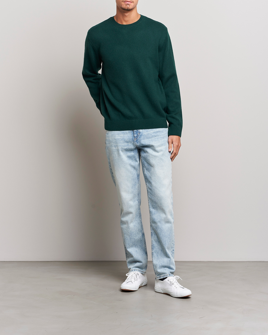 Herr | Tröjor | Colorful Standard | Classic Merino Wool Crew Neck Emerald Green