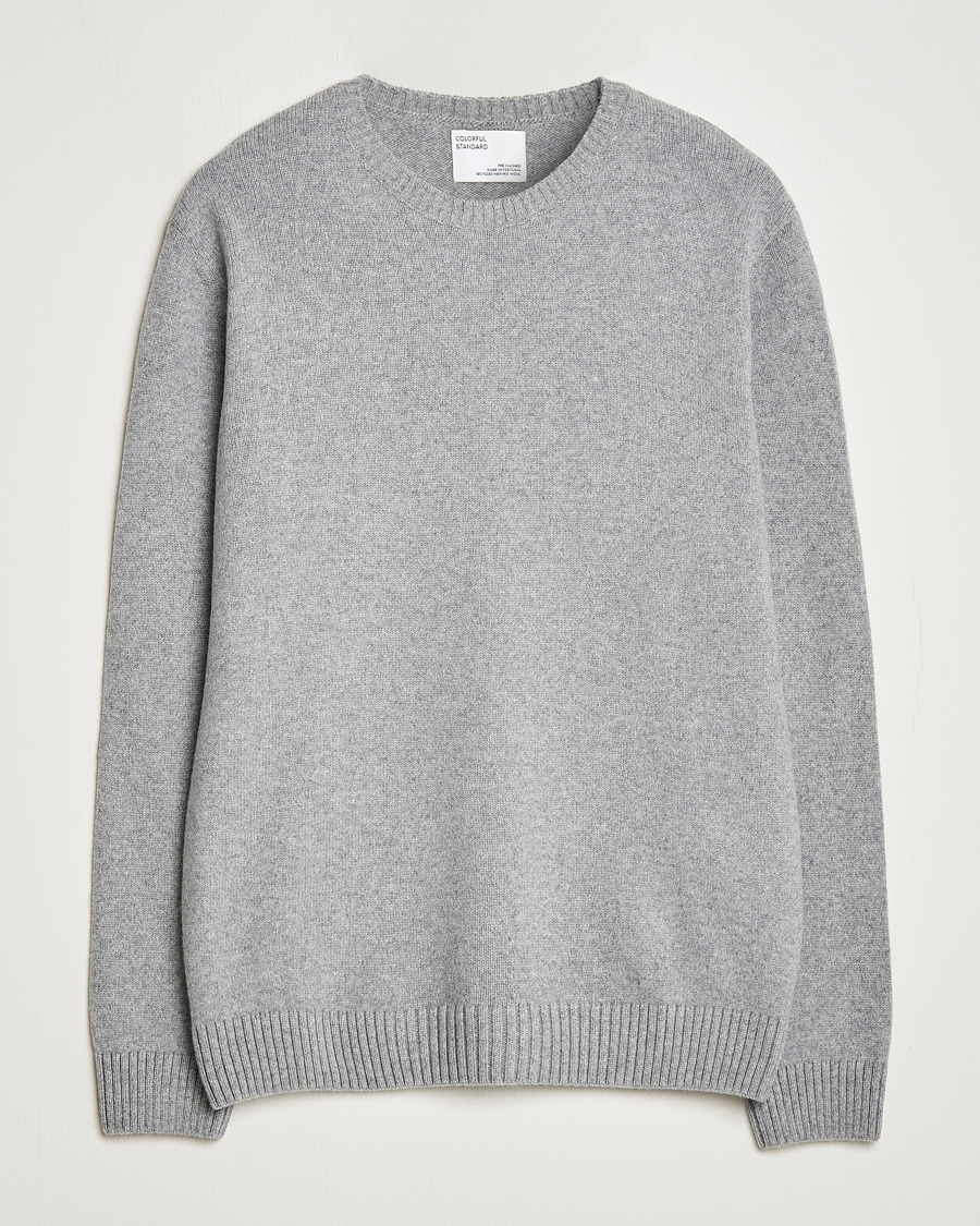 Herr | Tröjor | Colorful Standard | Classic Merino Wool Crew Neck Heather Grey