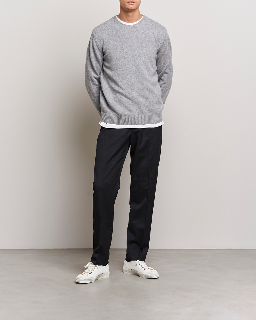 Herr | Tröjor | Colorful Standard | Classic Merino Wool Crew Neck Heather Grey