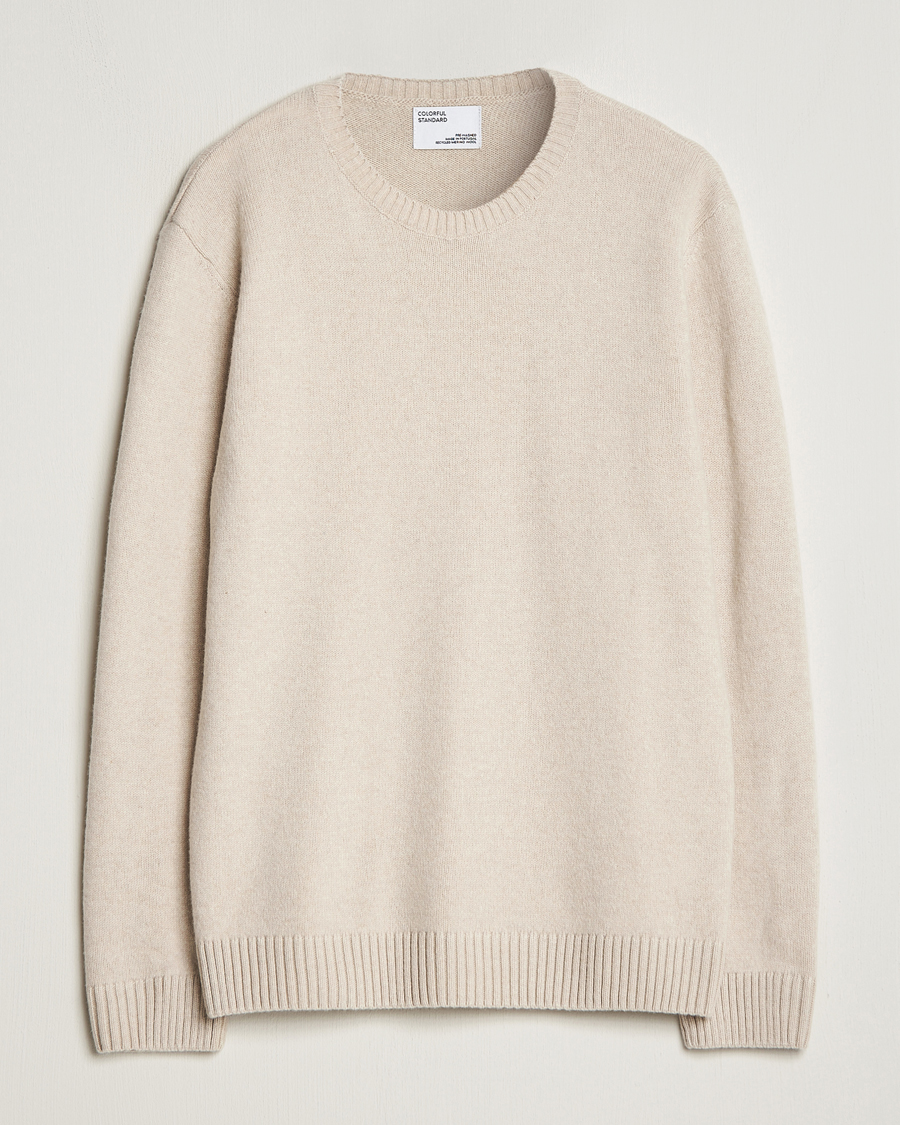 Herr | Tröjor | Colorful Standard | Classic Merino Wool Crew Neck Ivory White