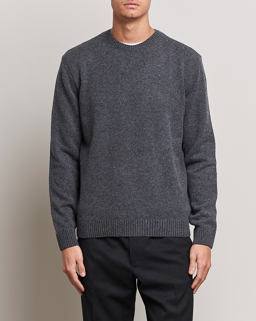 Herr | Basics | Colorful Standard | Classic Merino Wool Crew Neck Lava Grey