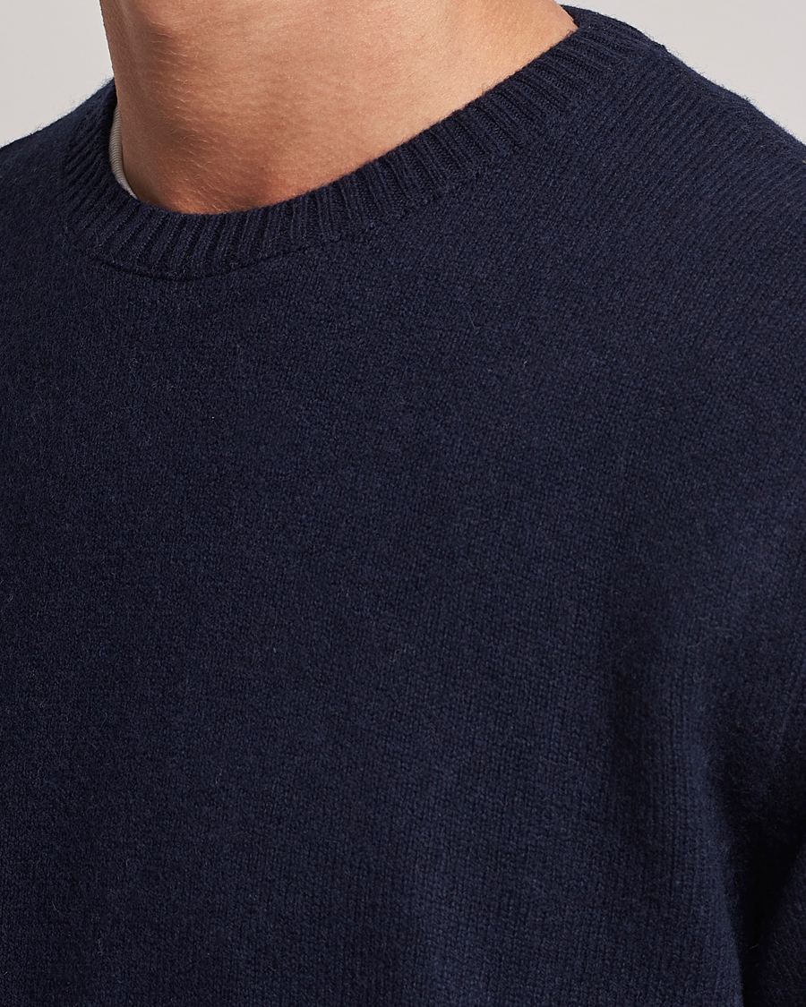 Herr | Tröjor | Colorful Standard | Classic Merino Wool Crew Neck Navy Blue