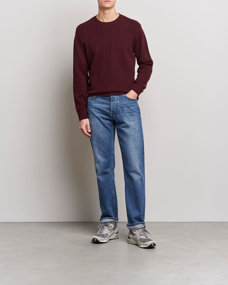 Herr | Tröjor | Colorful Standard | Classic Merino Wool Crew Neck Oxblood Red