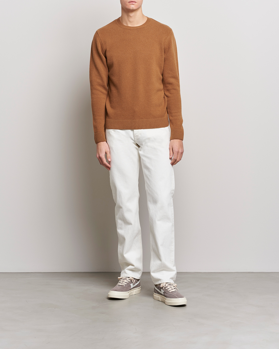 Herr | Tröjor | Colorful Standard | Classic Merino Wool Crew Neck Sahara Camel