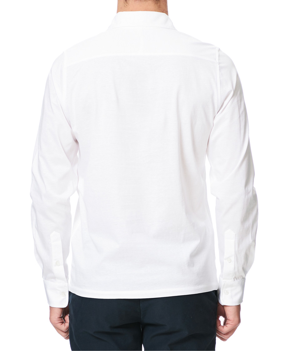 Herr | Skjortor | Stenströms | Cotton Popover Poloshirt White