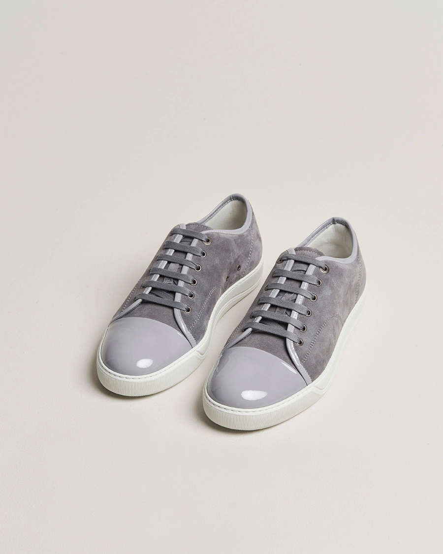 Herr | Sneakers | Lanvin | DBB1 Patent Cap Toe Sneaker Light Grey