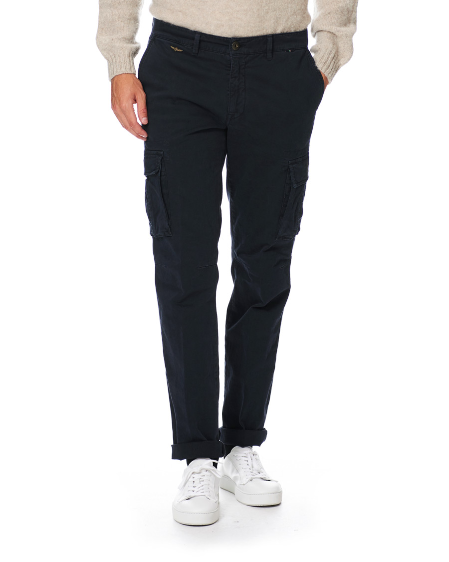 Herr | Byxor | Aeronautica Militare | Cargo Trousers Blue Navy