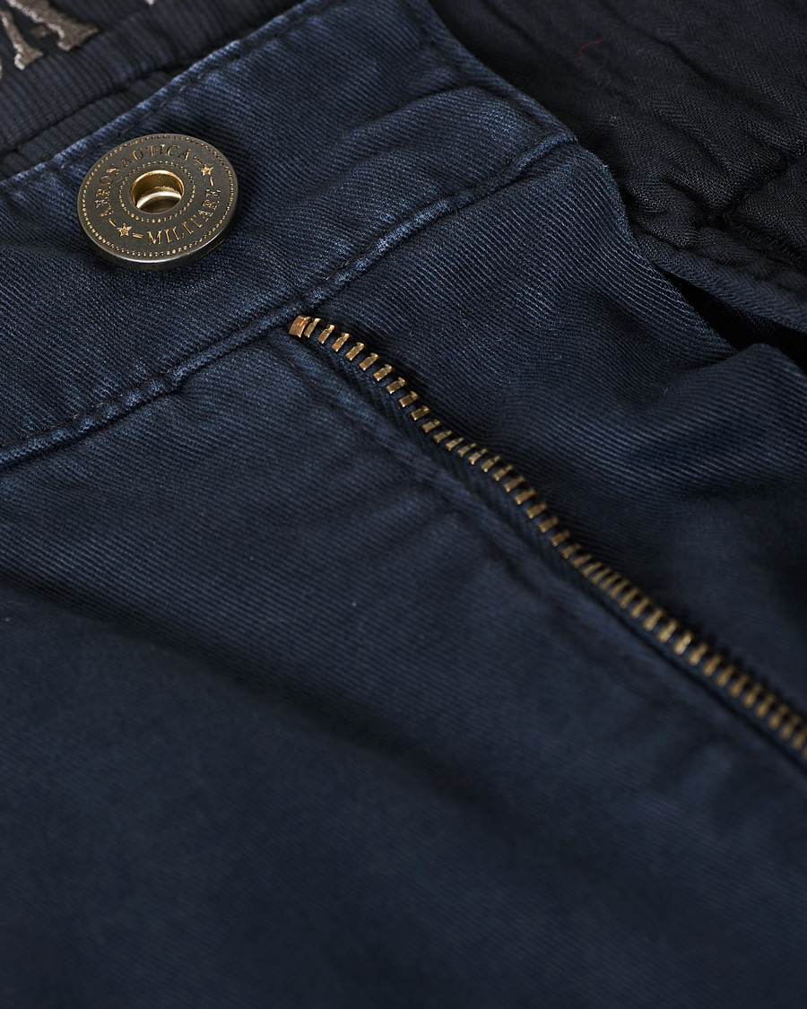 Herr | Byxor | Aeronautica Militare | Cargo Trousers Blue Navy