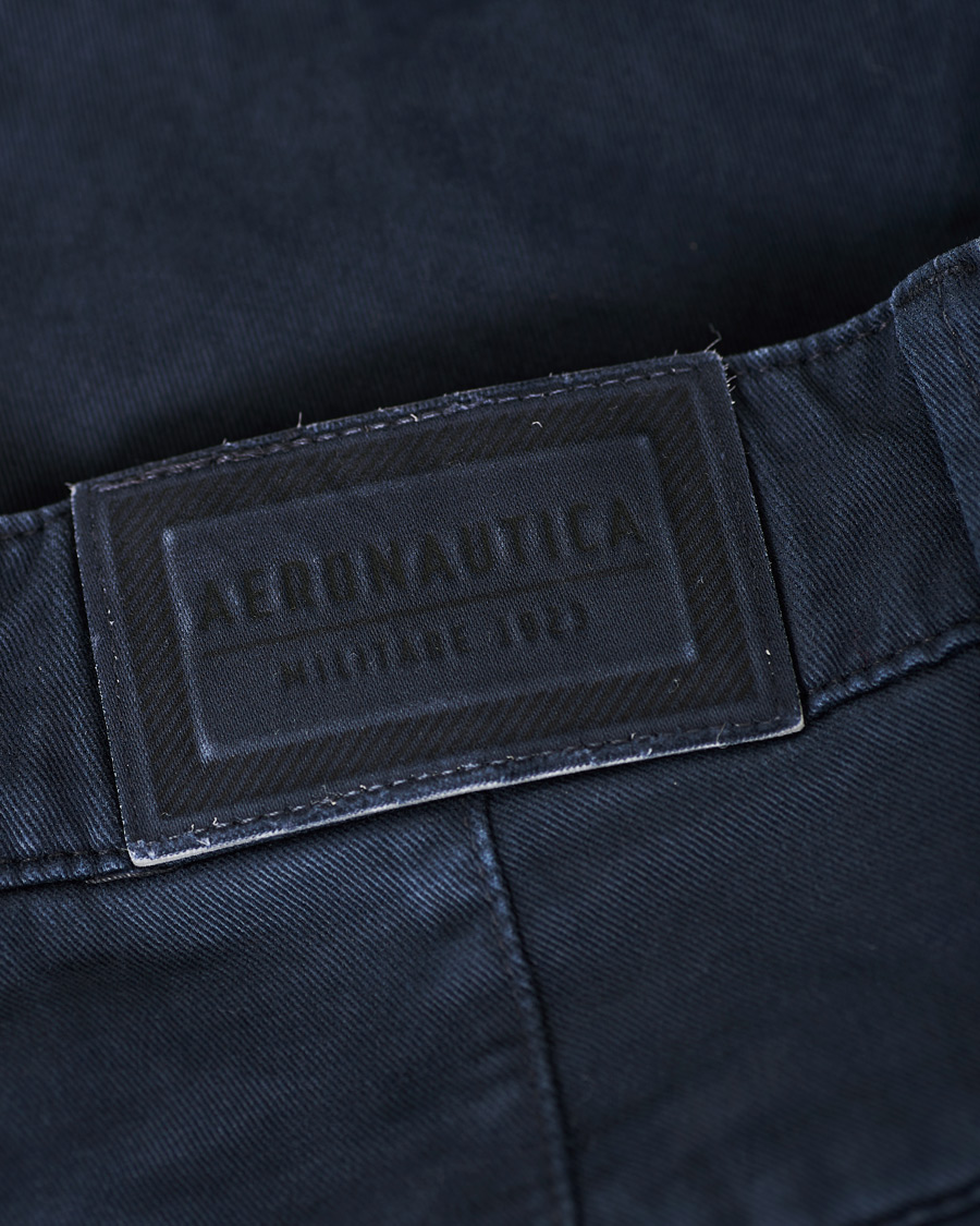 Herr | Byxor | Aeronautica Militare | Cargo Trousers Blue Navy