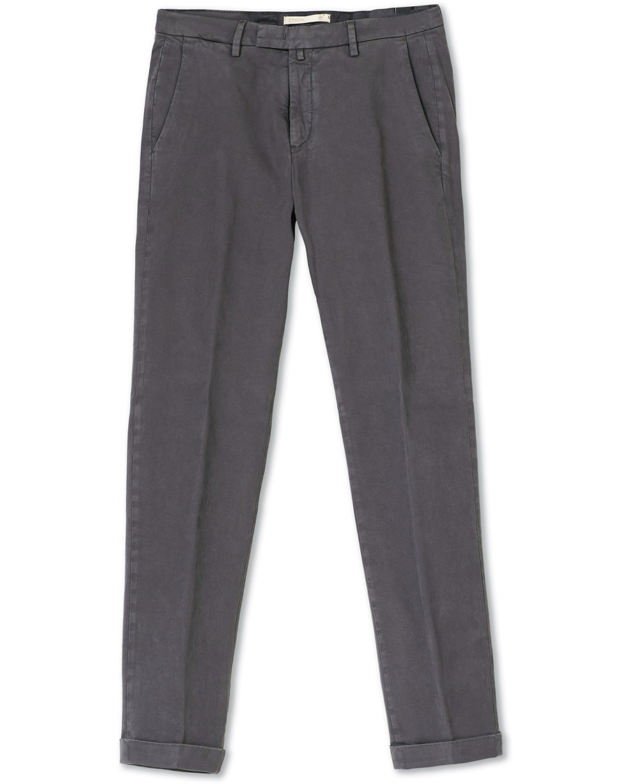 Herr | Byxor | Briglia 1949 | Slim Fit Cotton Chino Grey
