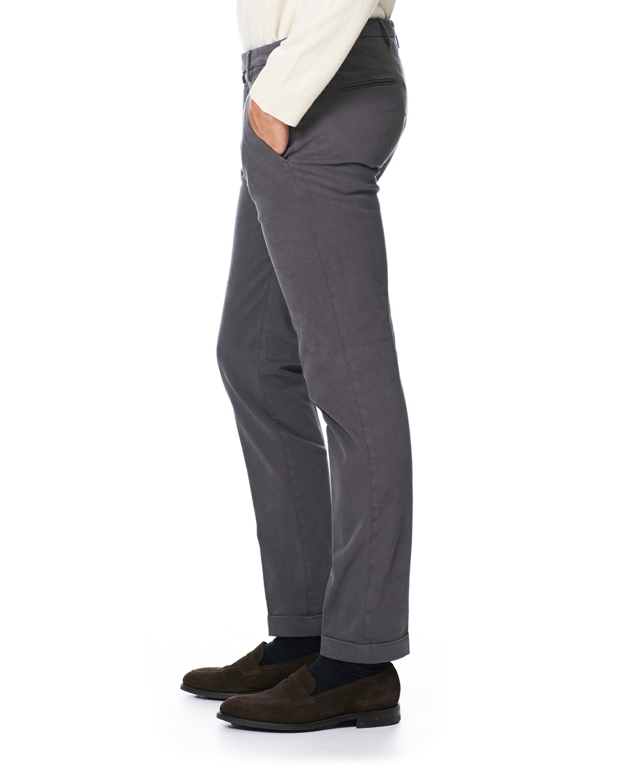 Herr | Byxor | Briglia 1949 | Slim Fit Cotton Chino Grey