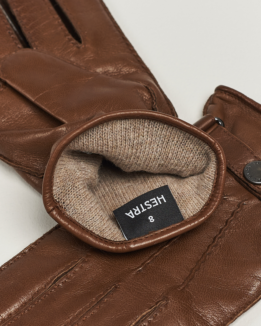 Herr | Business & Beyond | Hestra | Jake Wool Lined Buckle Glove Light Brown