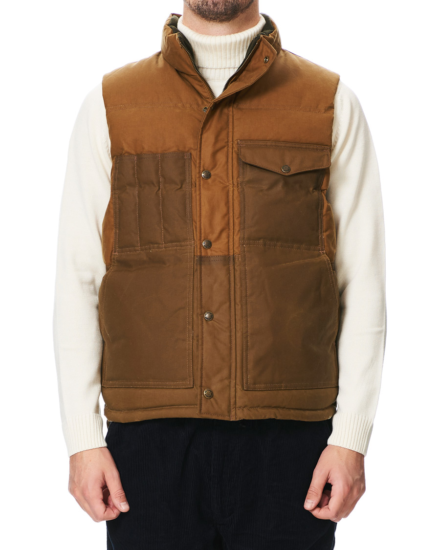 Herr | Jackor | Filson | Down Cruiser Padded Vest Dark Tan