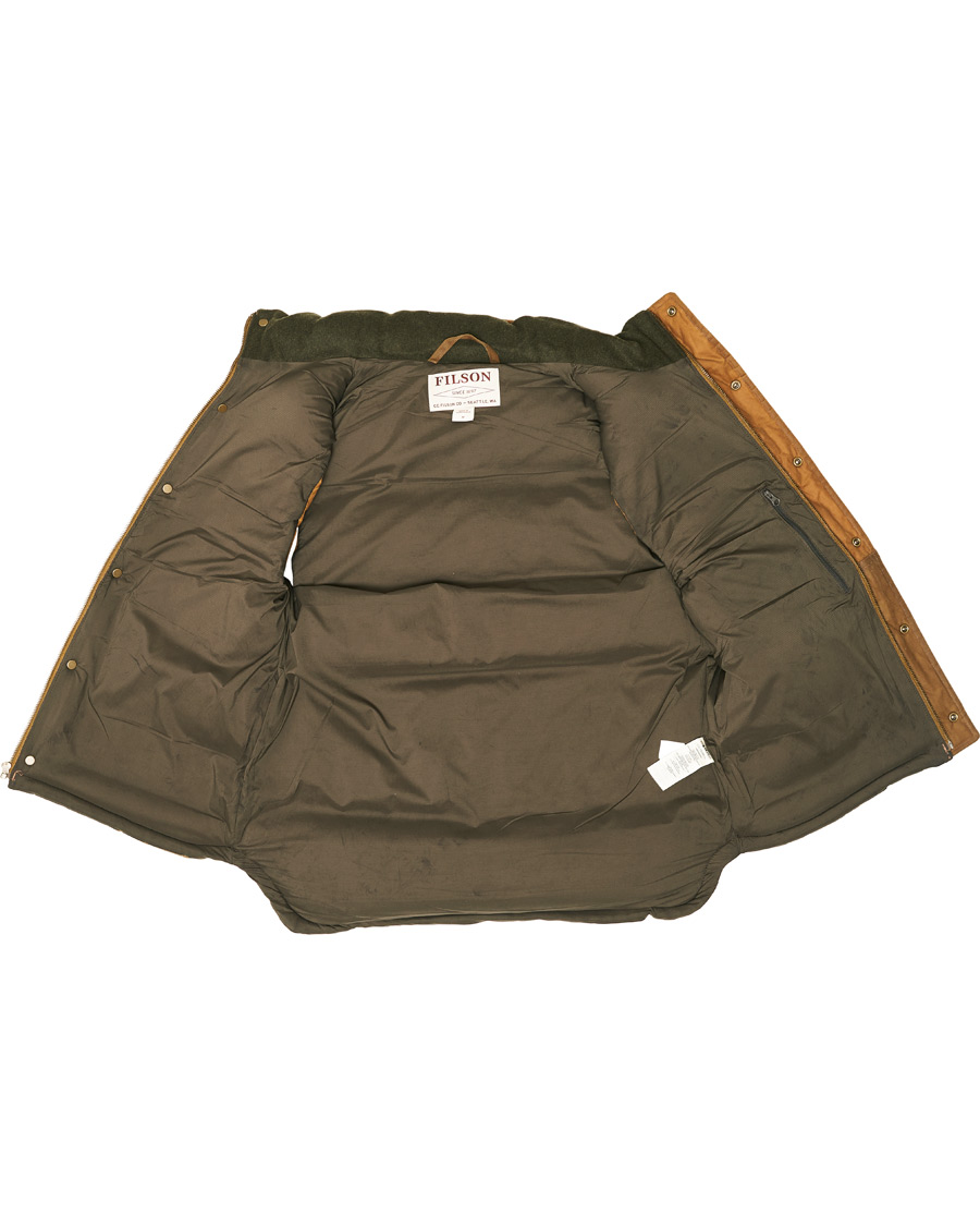 Herr | Jackor | Filson | Down Cruiser Padded Vest Dark Tan