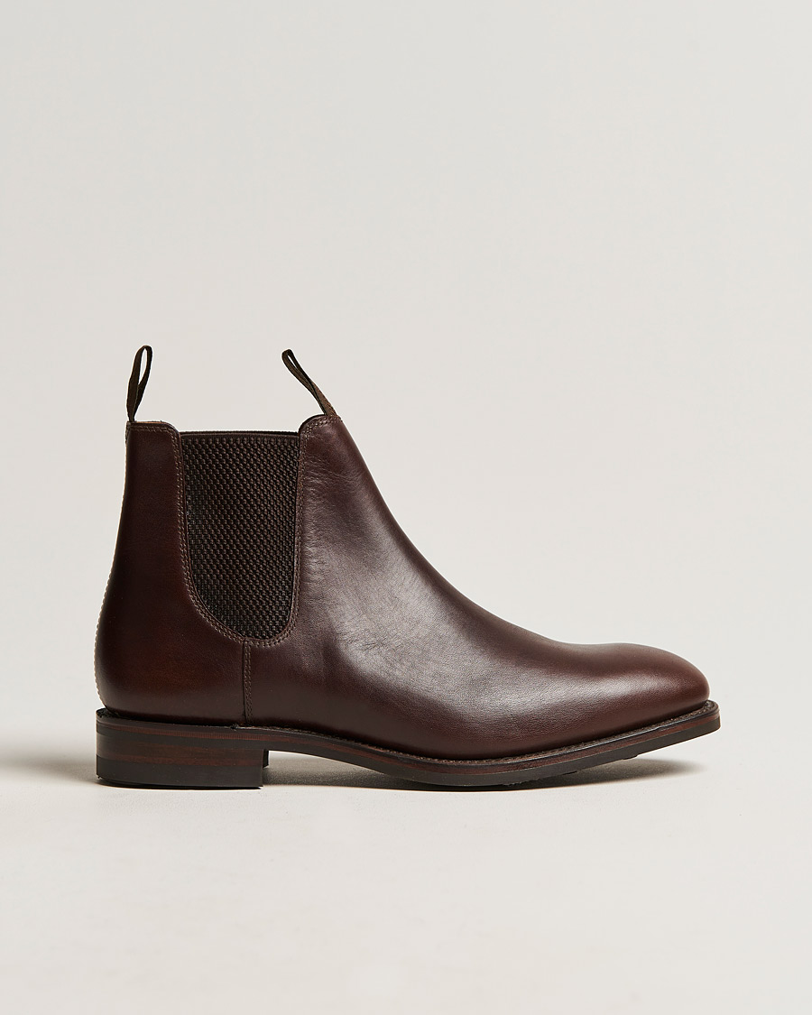 Herr | Kängor | Loake 1880 | Chatsworth Chelsea Boot Dk Brown Waxy Calf