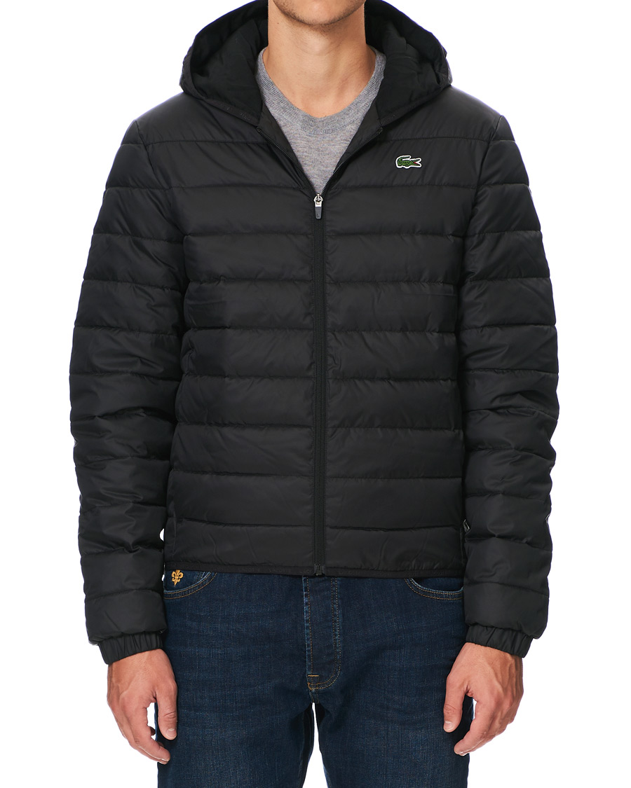 Herr | Jackor | Lacoste | Hooded Jacket Noir