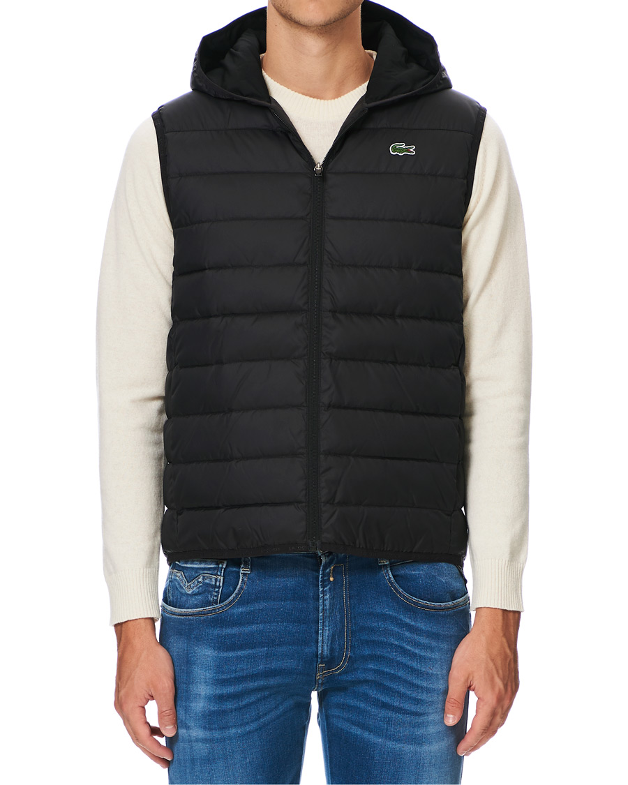 Herr | Jackor | Lacoste | Hooded Vest Noir
