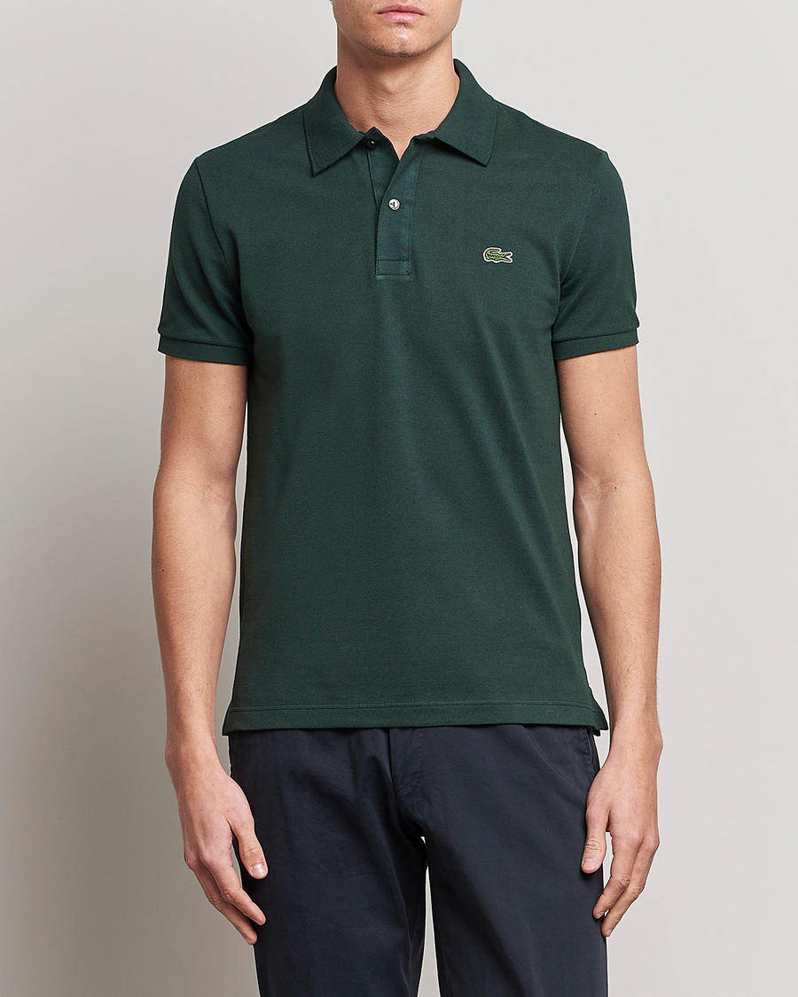 Herr | Pikéer | Lacoste | Slim Fit Polo Piké Sinople