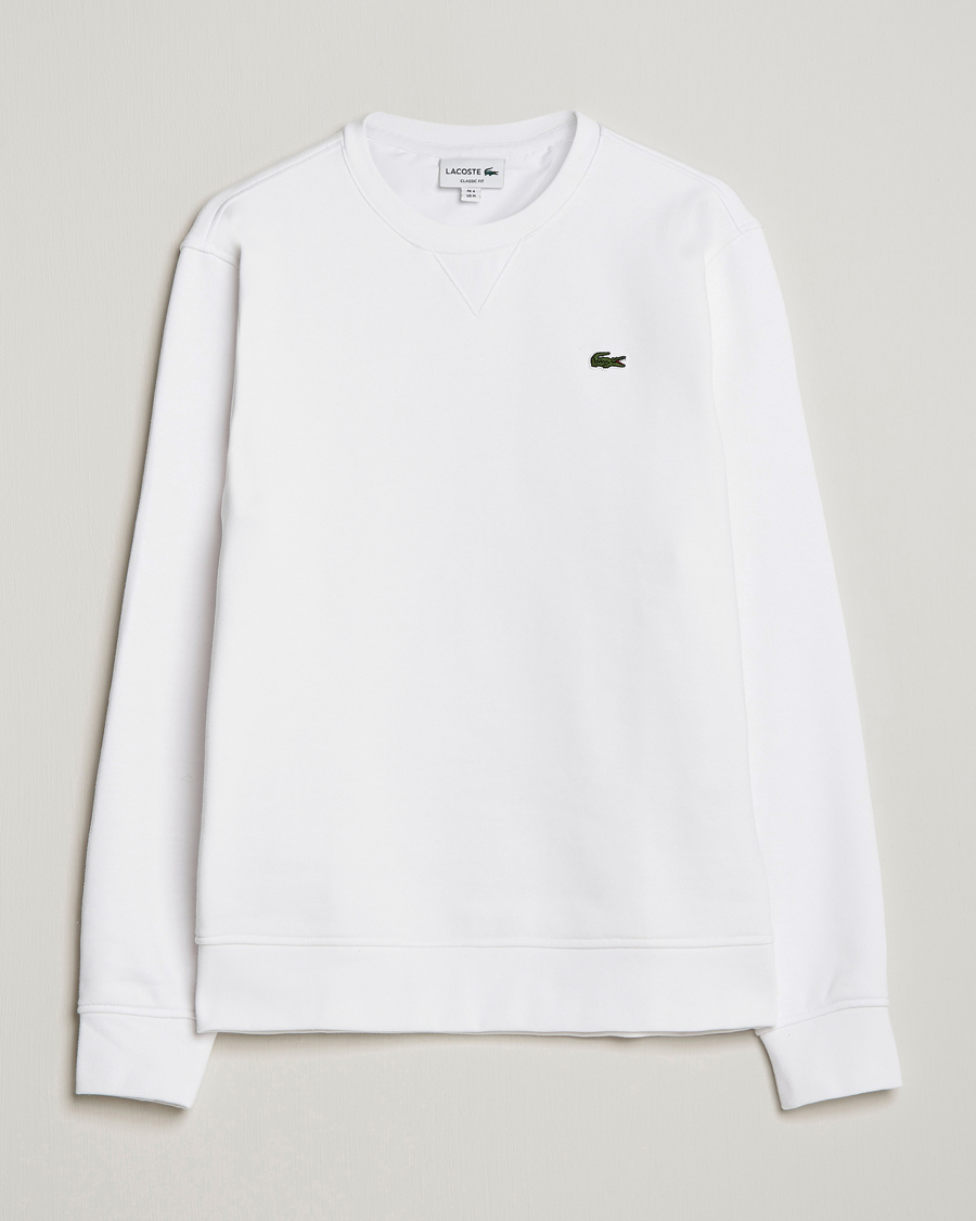Herr | Tröjor | Lacoste | Crew Neck Sweatshirt White