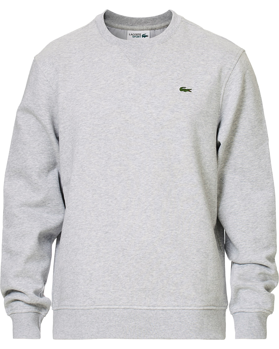 Herr | Tröjor | Lacoste | Crew Neck Sweatshirt Argent Chine