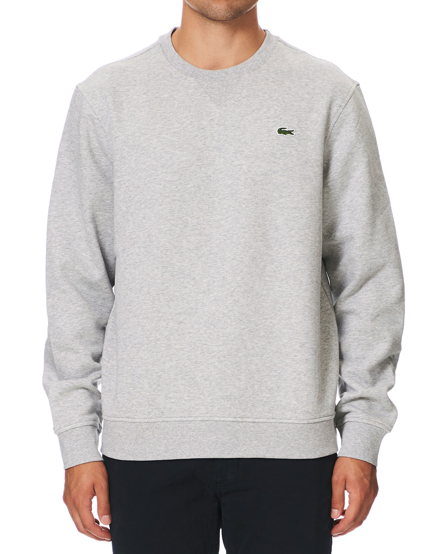Herr | Tröjor | Lacoste | Crew Neck Sweatshirt Argent Chine