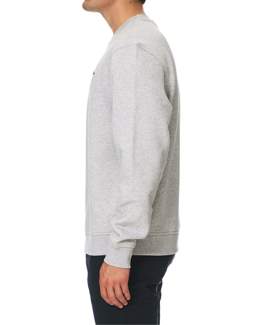 Herr | Tröjor | Lacoste | Crew Neck Sweatshirt Argent Chine