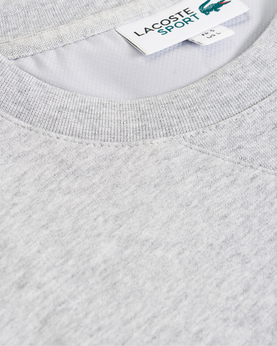 Herr | Tröjor | Lacoste | Crew Neck Sweatshirt Argent Chine