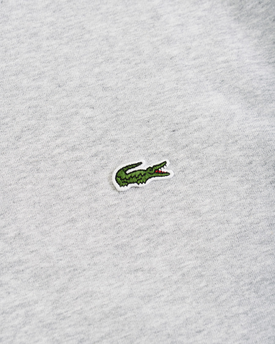 Herr | Tröjor | Lacoste | Crew Neck Sweatshirt Argent Chine