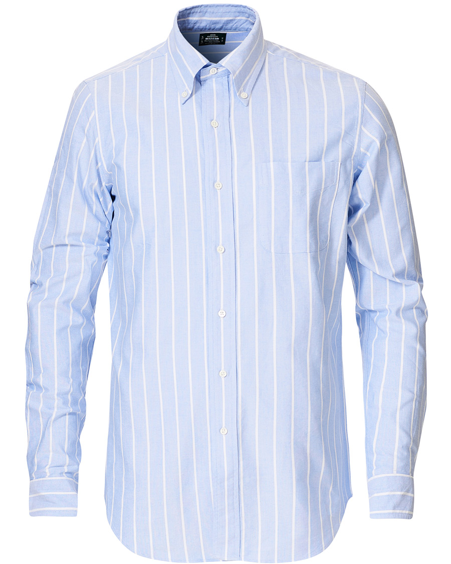 Herr | Skjortor | Kamakura Shirts | Slim Fit Oxford Sport Shirt Blue